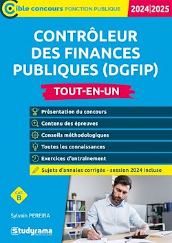 Télécharger le livre :  Contrôleur des finances publiques (DGFIP) - Tout-en-un - Catégorie B - Concours 2024-2025
