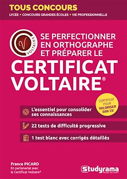 Télécharger le livre :  Se perfectionner en orthographe et préparer le Certificat Voltaire®
