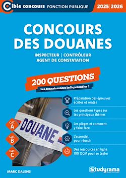 Télécharger le livre :  Concours des douanes - 200 questions - Catégories A, B et C - Édition 2025-2026
