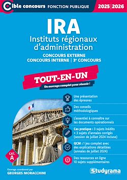 Télécharger le livre :  IRA : Instituts régionaux d'administration - Tout-en-un - Concours 2025-2026