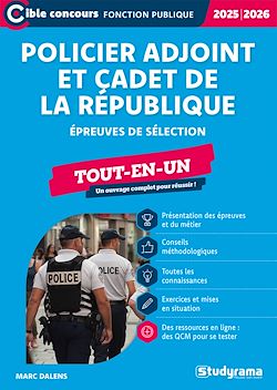 Télécharger le livre :  Policier adjoint et cadet de la République - Tout-en-un - Édition 2025-2026