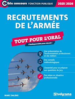 Télécharger le livre :  Recrutements de l'armée - Tout pour l'oral - Édition 2025-2026