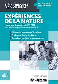 Téléchargez le livre :  Expériences de la nature : classes préparatoires scientifiques - Édition 2026-2027