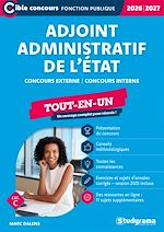 Télécharger le livre :  Adjoint administratif de l'État - Tout-en-un - Catégorie C – Concours 2026-2027
