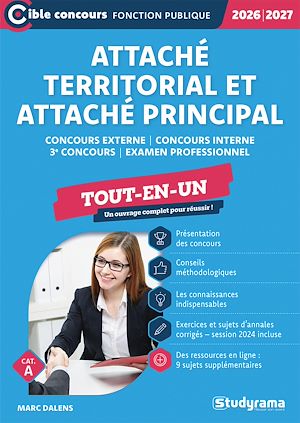 Téléchargez le livre :  Attaché territorial et Attaché principal - Tout-en-un - Catégorie A -?Concours 2026-2027