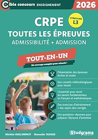 Téléchargez le livre :  CRPE : Toutes les épreuves - Admissibilité + Admission - Tout-en-un - Concours L3 2026