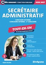 Télécharger le livre :  Secrétaire administratif : Tout-en-un - Catégorie B - Concours 2026-2027