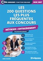 Télécharger le livre :  Les 200 questions les plus fréquentes aux concours – Méthode + entraînement - Catégories A, B et C - Édition 2026-2027