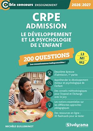 Téléchargez le livre :  CRPE - Admission - Le développement et la psychologie de l'enfant : 200 questions - Concours 2026-2027