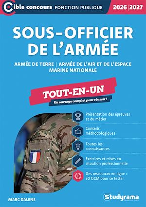 Téléchargez le livre :  Sous-officier de l'armée - Tout-en-un - Édition 2026-2027