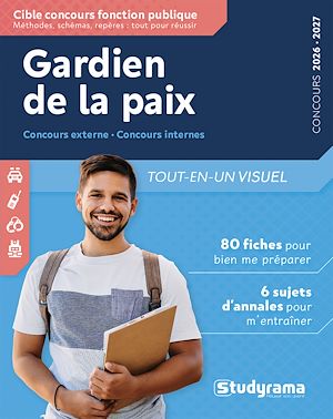 Téléchargez le livre :  Gardien de la paix - Tout-en-un visuel - Concours 2026-2027
