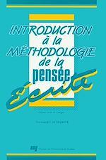 Télécharger le livre :  Introduction à la méthodologie de la pensée écrite