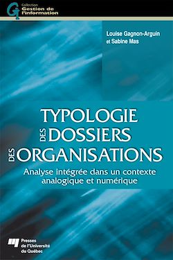 Télécharger le livre :  Typologie des dossiers des organisations