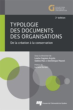Télécharger le livre :  Typologie des documents des organisations, 2e édition