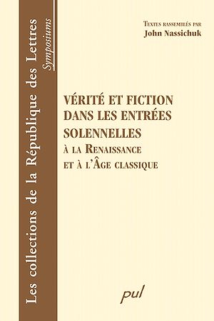 Download the eBook: Vérité et fiction dans les entrées solennelles