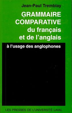 Télécharger le livre :  Grammaire comparative du français et de l'anglais