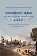 Télécharger le livre :  Journal d'un loyal dans la campagne canadienne, 1831-1834, François-Hyacinthe Séguin (1787-1847), notaire de Terrebonne