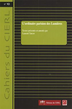 Télécharger le livre :  L'ordinaire parisien des Lumières