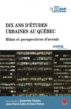 Télécharger le livre :  Dix ans d'études urbaines au Québec