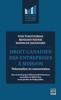 Téléchargez le livre :  Droit canadien des entreprises à mission
