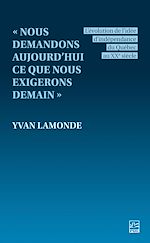 Download this eBook « Nous demandons aujourd'hui ce que nous exigerons demain »