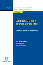 Download this eBook Droit pénal, langue et Union européenne