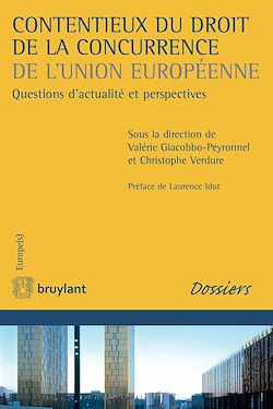 Télécharger le livre :  Contentieux du droit de la concurrence de l'Union européenne