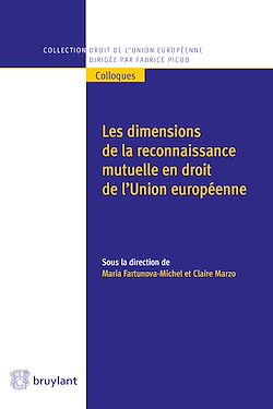 Télécharger le livre :  Les dimensions de la reconnaissance mutuelle en droit de l'Union européenne