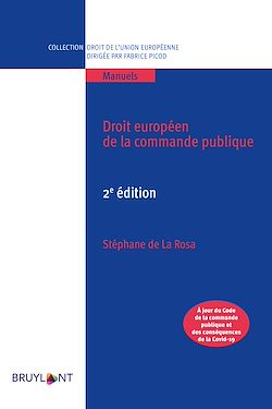 Télécharger le livre :  Droit européen de la commande publique