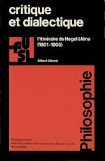Télécharger le livre :  Critique et dialectique