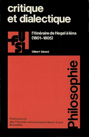Téléchargez le livre :  Critique et dialectique