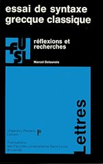 Télécharger le livre :  Essai de syntaxe grecque classique