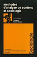 Télécharger le livre :  Méthodes d'analyse de contenu et sociologie