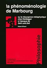 Télécharger le livre :  La phénoménologie de Marbourg