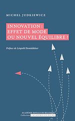 Télécharger le livre :  Innovation?: effet de mode ou nouvel équilibre??