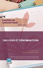 Télécharger le livre :  Discours et dénominations