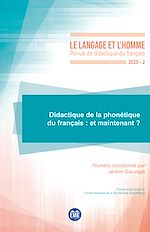 Télécharger le livre :  Didactique de la phonétique du français : et maintenant ?