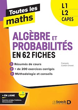 Télécharger le livre :  Toutes les maths – Algèbres et Probabilités en 62 fiches