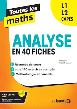 Télécharger le livre :  Toutes les maths – Analyse en 40 fiches