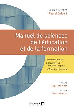 Télécharger le livre :  Manuel de sciences de l'éducation et de la formation