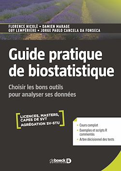 Télécharger le livre :  Guide pratique de biostatistique