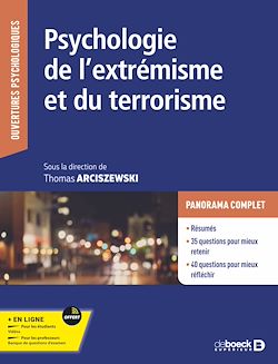 Télécharger le livre :  Psychologie de l'extrémisme et du terrorisme