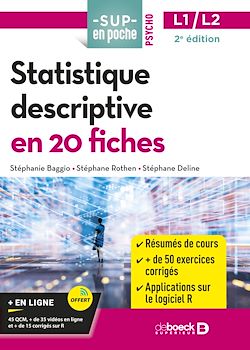 Télécharger le livre :  Statistique descriptive en 20 fiches : Licence 1 et Licence 2