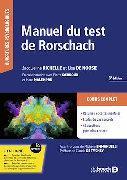 Télécharger le livre :  Manuel du test de Rorschach