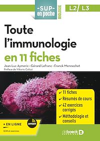 Téléchargez le livre :  Toute l'immunologie en 11 fiches
