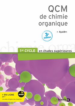 Télécharger le livre :  QCM de chimie organique