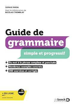 Télécharger le livre :  Guide de grammaire simple et progressif