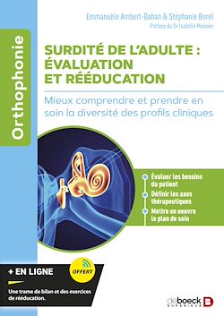 Télécharger le livre :  Surdité de l'adulte : évaluation et rééducation