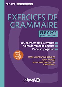Télécharger le livre :  Grevisse FLE C1-C2 Exercices de grammaire