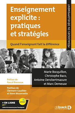 Télécharger le livre :  Enseignement explicite : pratiques et stratégies